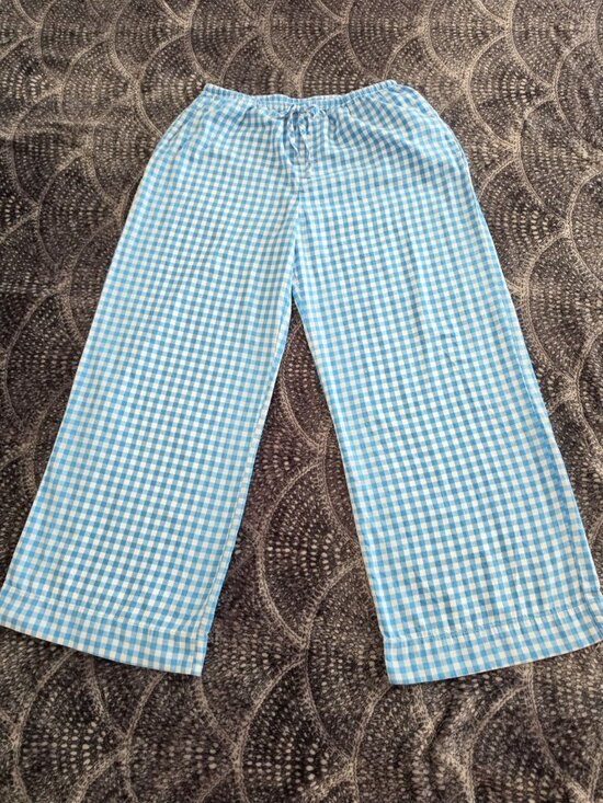 Colsie Other - COLSIE Women's Blue/White Check Woven Drawstring Pajama Pants M